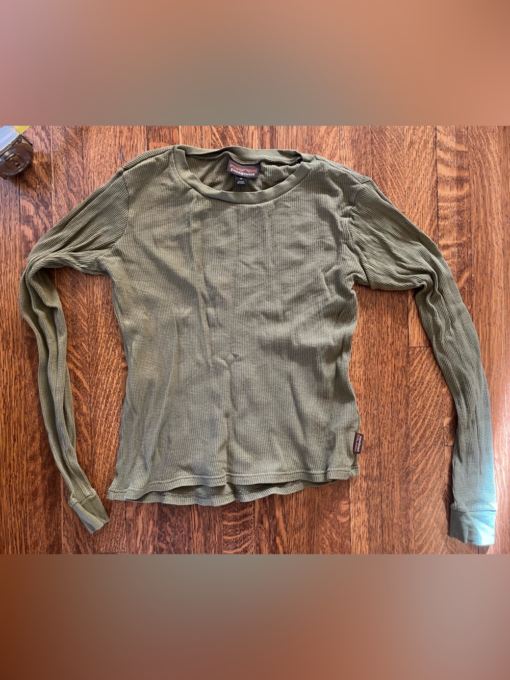 Green waffle long sleeve—Patagonia